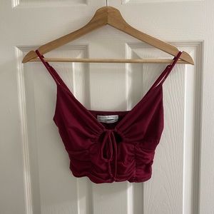 Urban Outfitters Ruched Crop Top
